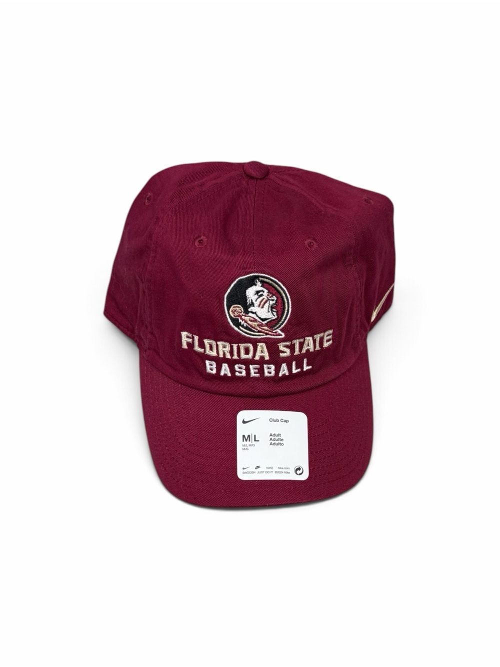 Florida State Seminoles Baseball Nike Adjustable Medium/Large Hat Cap